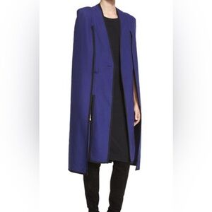 Kendall + Kyle Blue Tuxedo Cape (Midi Length)